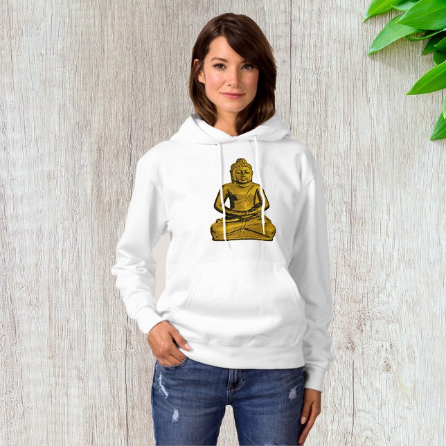Sudadera Hoodie de las mujeres de Buda de Oro (Subido por el creador)