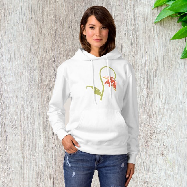 Sudadera Hoodie de las mujeres de las flores que caen (Subido por el creador)