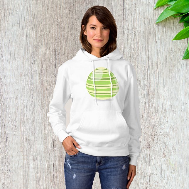 Sudadera Hoodie de las mujeres del huevo verde de Pascua (Subido por el creador)