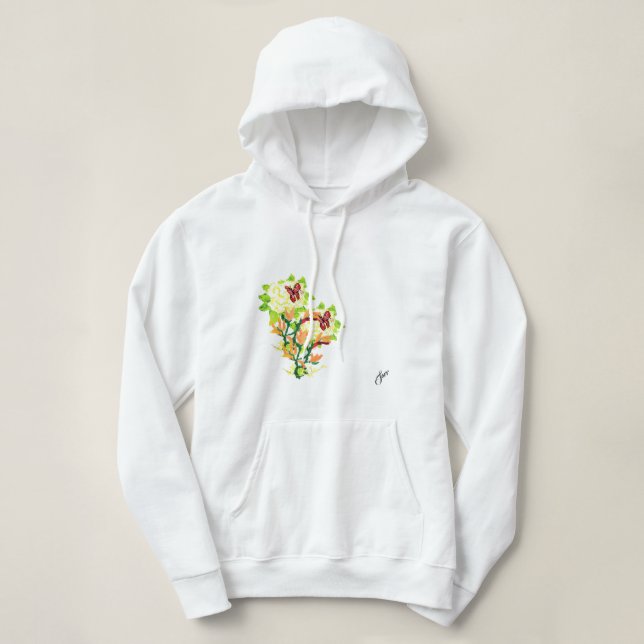 Sudadera Hoodie de las mujeres: Tiempos asiáticos de bellez (Diseño del anverso)