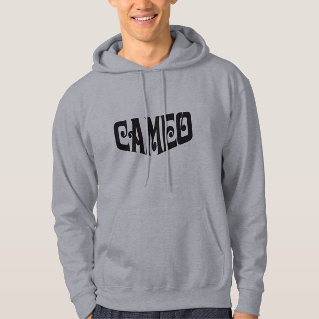 Sudadera Hoodie de los hombres con el logo de Cameo Negro (Anverso)