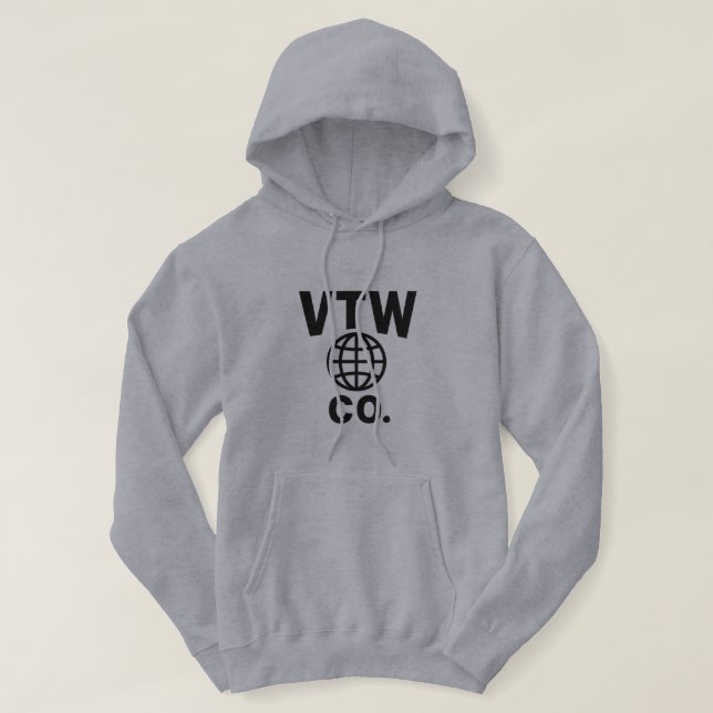 Sudadera Hoodie de los hombres de VTW Co. (Diseño del anverso)