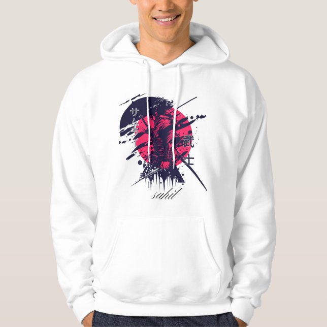 Sudadera Hoodie de los hombres del demonio Knight | Calle m (Anverso)