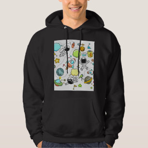 Sudadera Hoodie de los hombres negros "espacial"