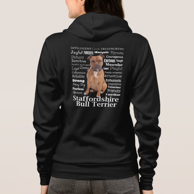 Sudadera Hoodie de los trazos de Staffie (Reverso)