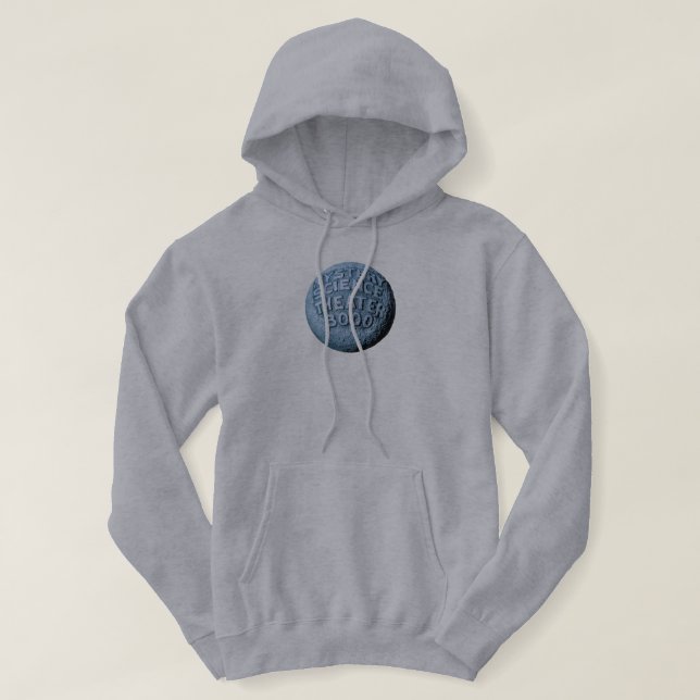 Sudadera Hoodie de luna MST3K (gris) (Diseño del anverso)