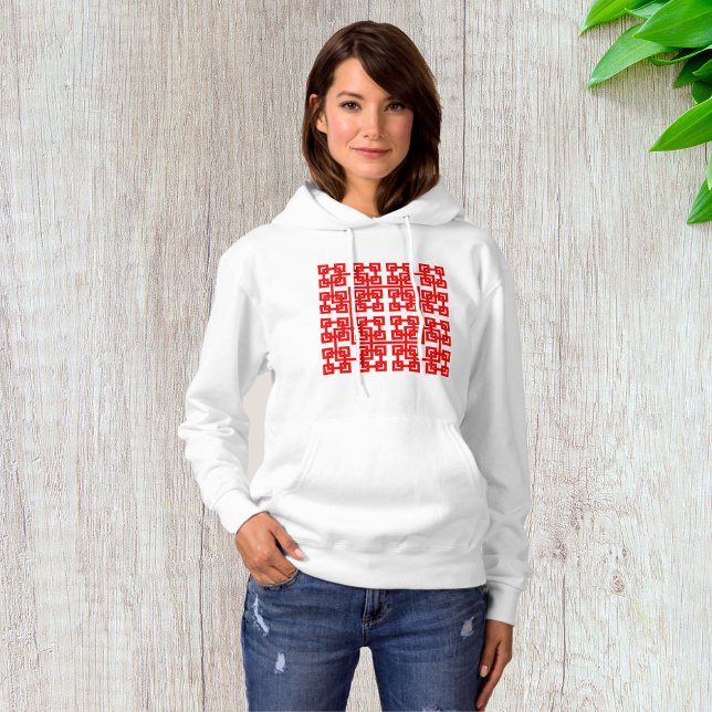 Sudadera Hoodie de malla cuadrada para mujeres (Subido por el creador)