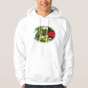 Sudadera Hoodie de mariposa de mariposa plateada