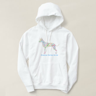 Sudadera Hoodie de nube de palabras sin pelo de Estados Uni
