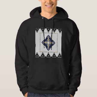 Sudadera Hoodie de patrón geométrico