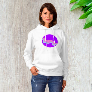 Sudadera Hoodie de planeta morado