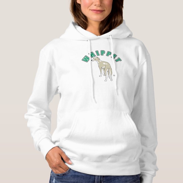 Sudadera Hoodie de pullover femenina (blanco) (Anverso)