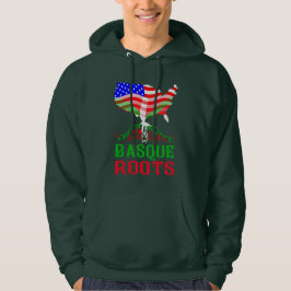 Sudadera Hoodie de raíces vascas norteamericanas