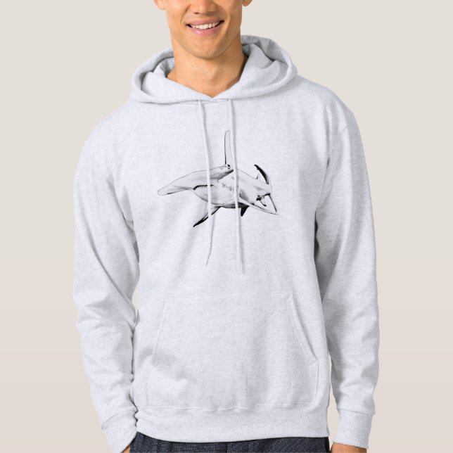 Sudadera Hoodie de tiburón martillo (Anverso)