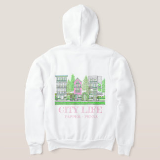 Sudadera Hoodie de vida rosada de Southern City