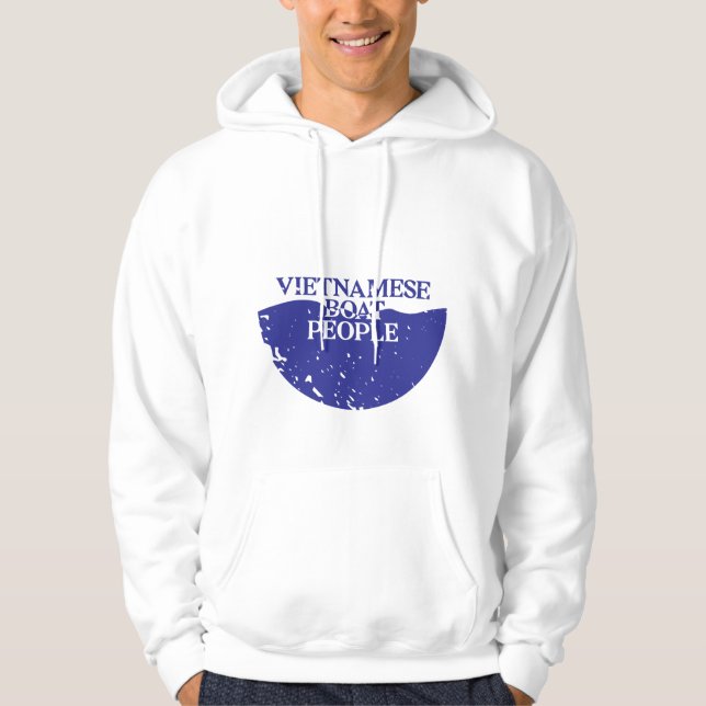 Sudadera Hoodie de VietnameseBoatPeople.org (Anverso)