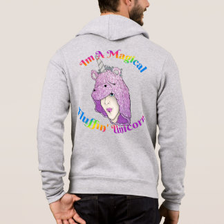 Sudadera Hoodie de zip completa Bella+Canvas masculinas de 