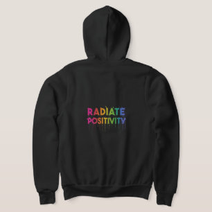 Sudadera Hoodie de Zip completa "Radiate Positive". Camiset
