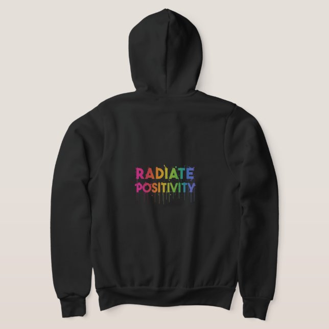 Sudadera Hoodie de Zip completa "Radiate Positive". Camiset (Distribución Reverso )