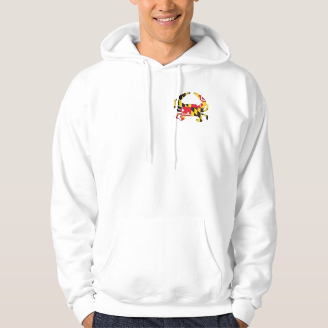 Sudadera Hoodie de Zip-Up para cangrejos MD (Anverso)