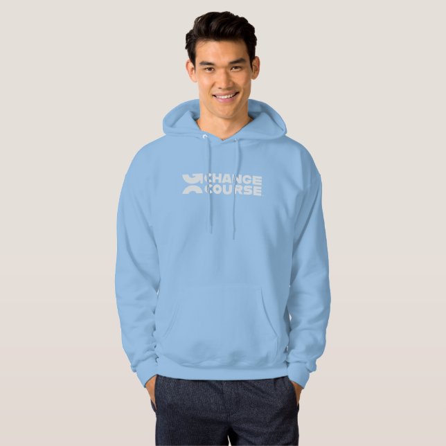 Sudadera Hoodie del Curso de Cambio Azul Bebé (Anverso completo)