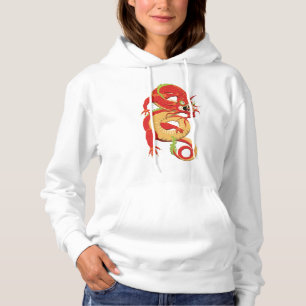 Sudadera Hoodie del dragón chino rojo