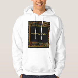 Sudadera Hoodie del patrón africano del kente dorado