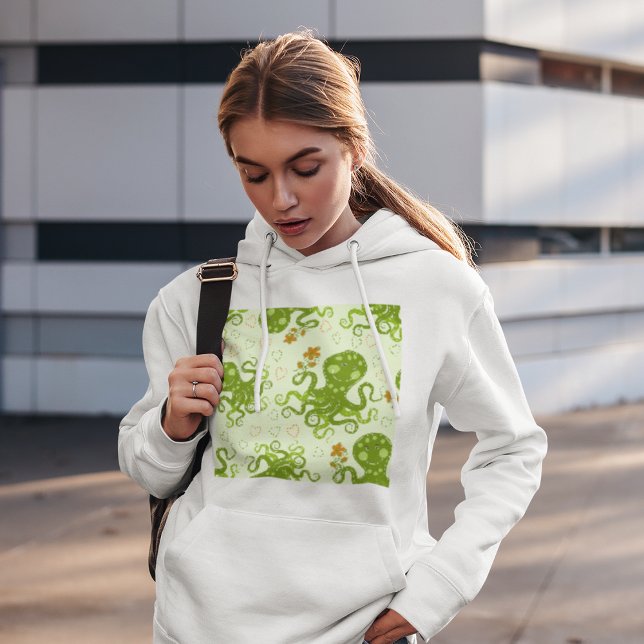 Sudadera Hoodie del pulpo verde (Subido por el creador)