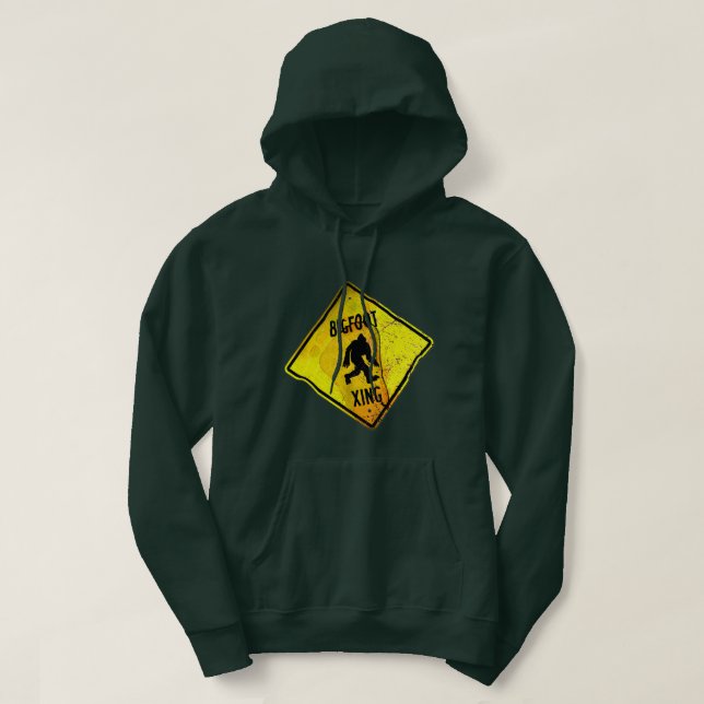 Sudadera Hoodie del Rótulo de cruce de pies gigantes (Diseño del anverso)