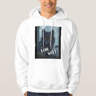 Sudadera Hoodie(diseño de lobo solitario)