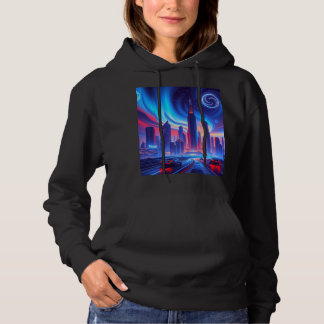 Sudadera Hoodie femenina de Ciudad Futurista
