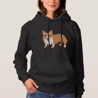 Hoodie femenina de Welsh Corgi