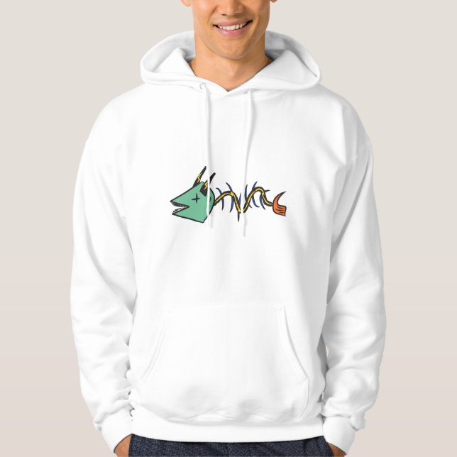 Sudadera Hoodie "Fish Bone Lightning" (Anverso)