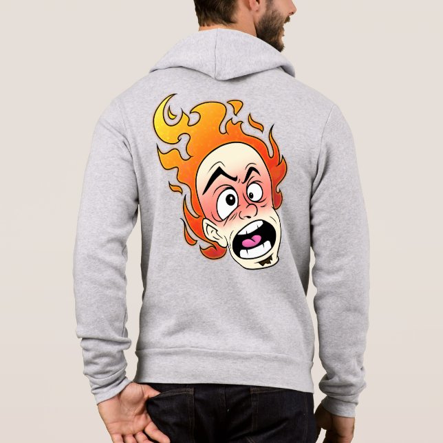 Sudadera Hoodie Full Zip de Bella+Canvas masculinas escoces (Reverso)
