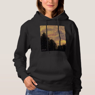 Sudadera Hoodie "Golden Sunset Pines" by All Joy Art