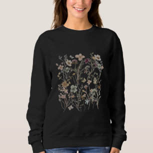 Sudadera Hoodie impreso con flores para mujeres