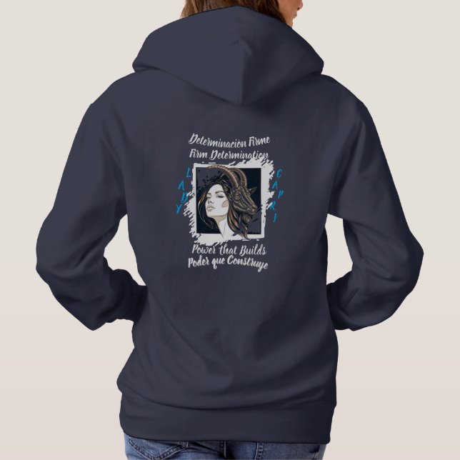 Sudadera Hoodie Lady Capricornio (Reverso)
