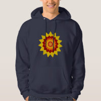 Hoodie masculino de flores extrañas