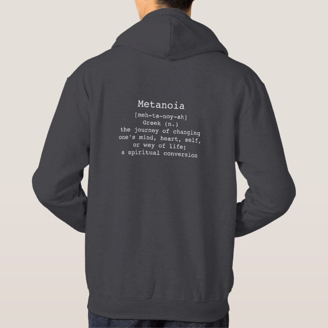 Sudadera Hoodie Masculino de Metanoia (Reverso)