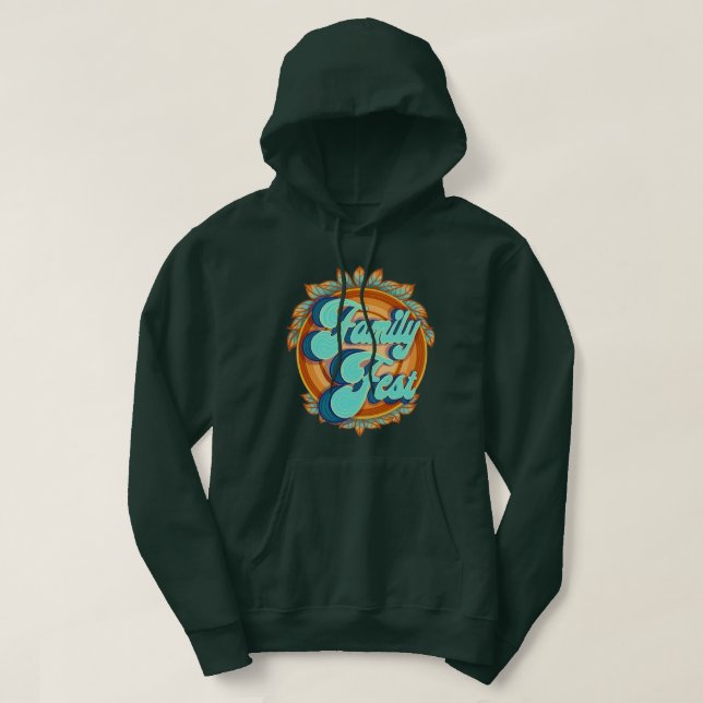 Sudadera Hoodie masculino del Fest familiar (Diseño del anverso)