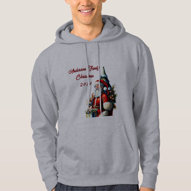 Sudadera Hoodie, Navidades de fotografía familiar (Anverso)