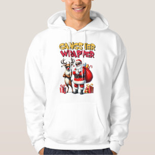 Sudadera Hoodie Navidades divertidos - Gangster Wrapper San