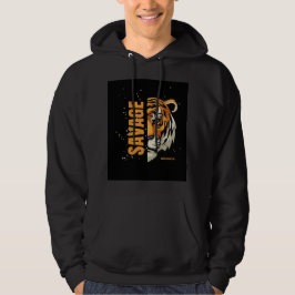 Sudadera "Hoodie negro | Logotipo de tigre"