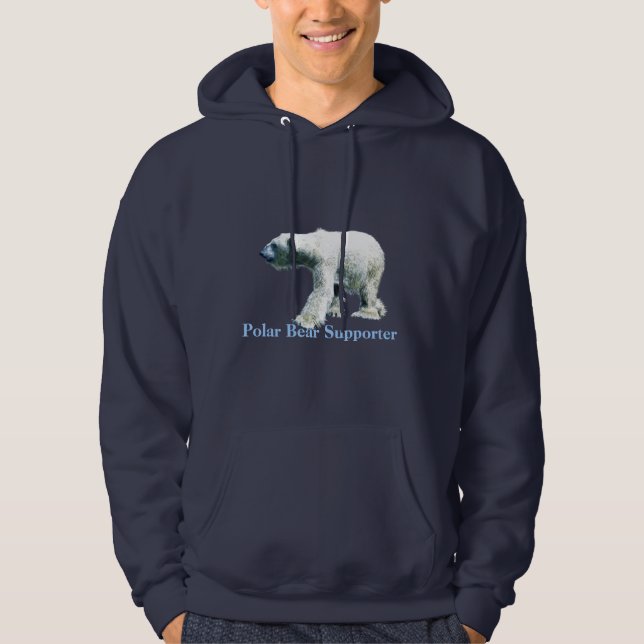 Sudadera Hoodie, partidario del OSO POLAR (Anverso)