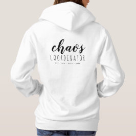 Sudadera Hoodie personalizada simple para mamá | Negro