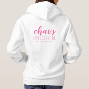 Sudadera Hoodie personalizada simple para mamá Neon Pink