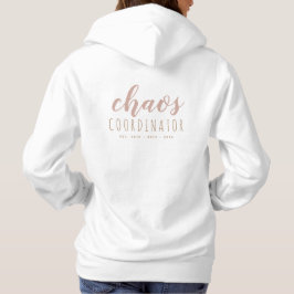 Sudadera Hoodie personalizada simple para mamá | Oro Rosa