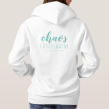 Hoodie personalizada simple para mamá | Verde azul