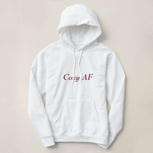 Sudadera Hoodie, Pullover, Cómodo AF (Diseño del anverso)