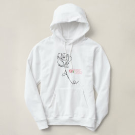 Sudadera Hoodie Rosa de una sola línea "Cómo podría su vida
